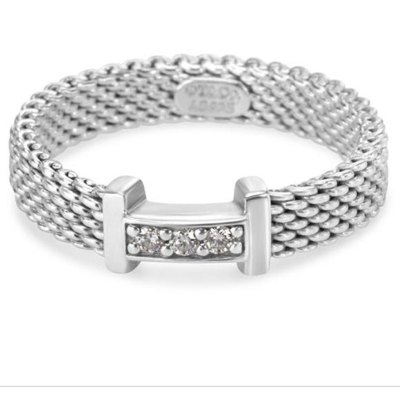 Tiffany & Co. Jewelry - Tiffany & Co Somerset Ring with diamonds. Size 6.